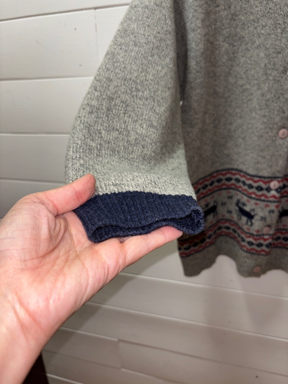 Noren Vintage Nordic Lambswool Cardigan – Women’s L - Picture 6 of 12
